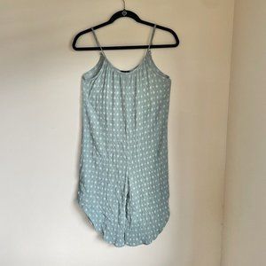 JwLovesMe Romper Jumpsuit Aloha Print Sea Green White Girls Size 13 One-Piece